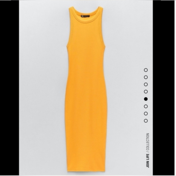 Zara Yellow Midi Dress - Picture 3 of 8